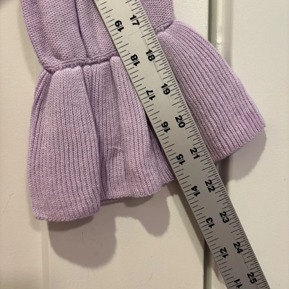 Disney Store Exclusive Girls Purple Knit Sweater Dress Princess‎ Belle Size L